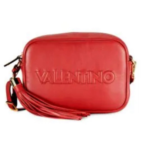 Mario Valentino Bags Mia Embossed Leather Crossbody Bag Valentino
